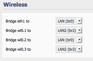 Virtual Wireless Bridge Setup