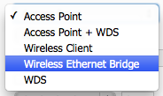 Setup Wireless Ethernet Bridge - Bridge Mode Setup